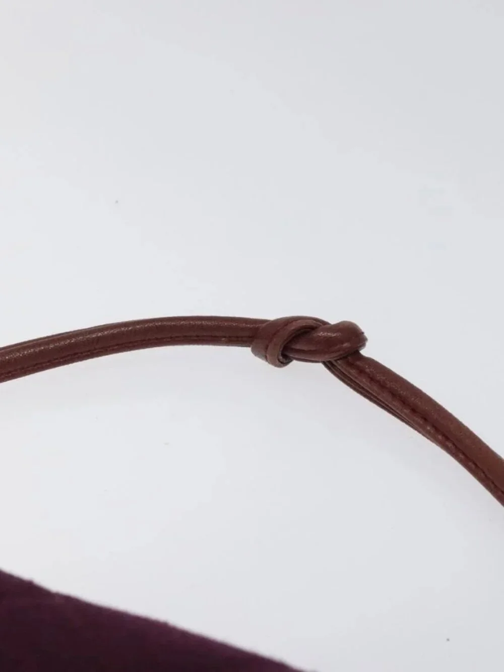 CHANEL Matelasse Hand Bag Cotton Purple CC Auth BD1572